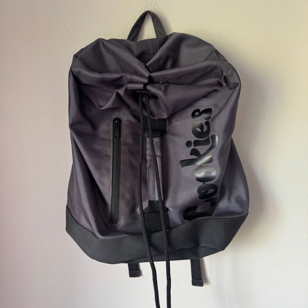 Cookies Smell Proof Weekender Nylon Duffel Backpack Streetwear Gray Black